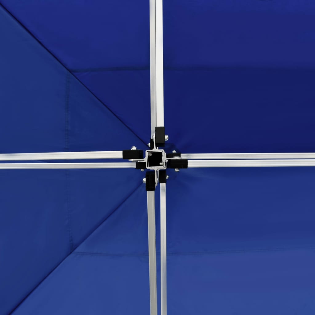 vidaXL Partytent inklapbaar met wanden 4,5x3 m aluminium blauw