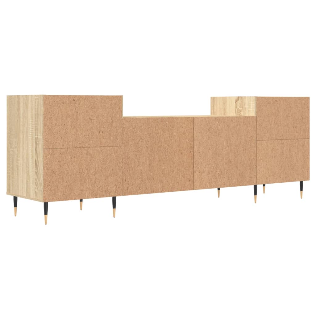 vidaXL Tv-meubel 160x35x55 cm bewerkt hout sonoma eikenkleurig