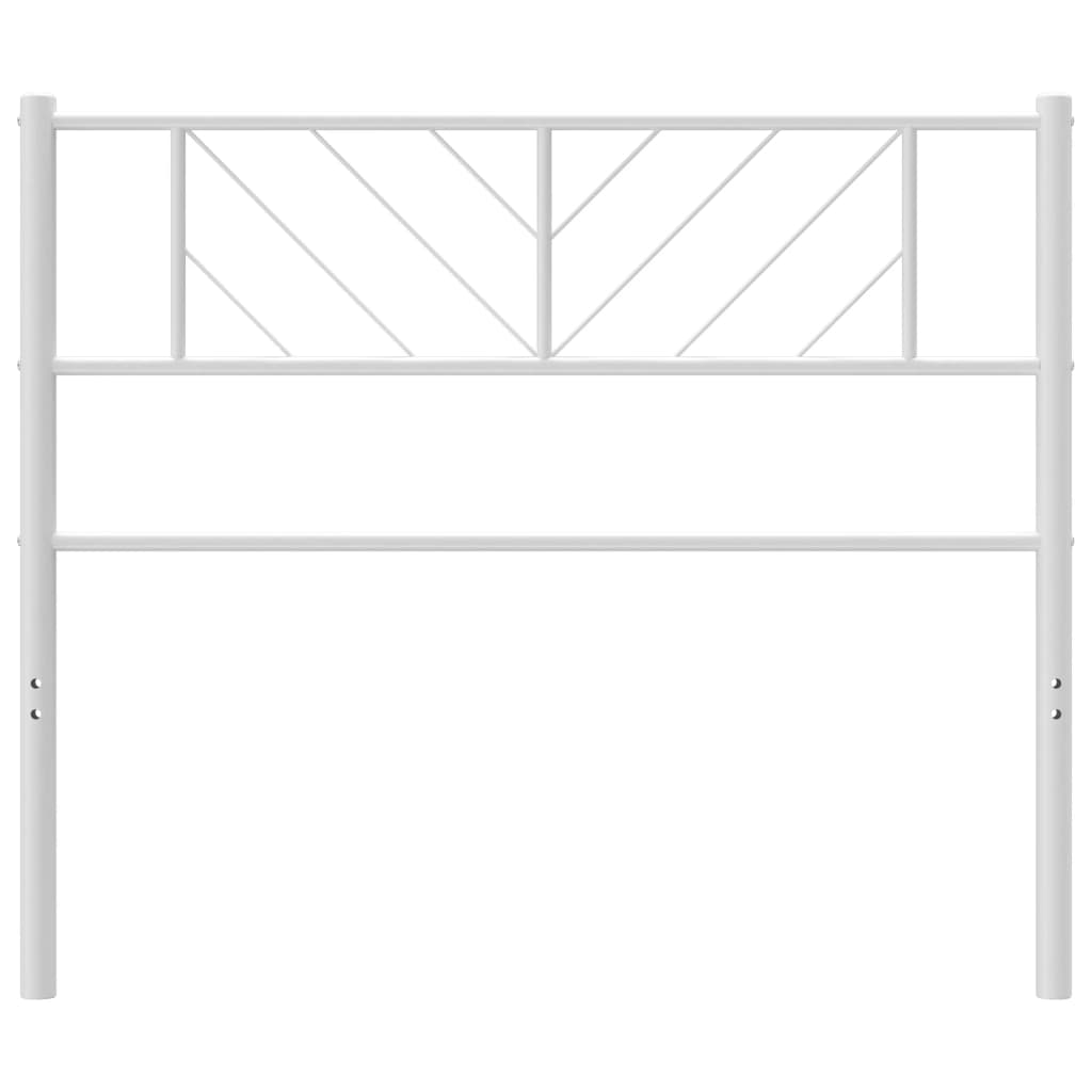 vidaXL Hoofdbord 107 cm metaal wit