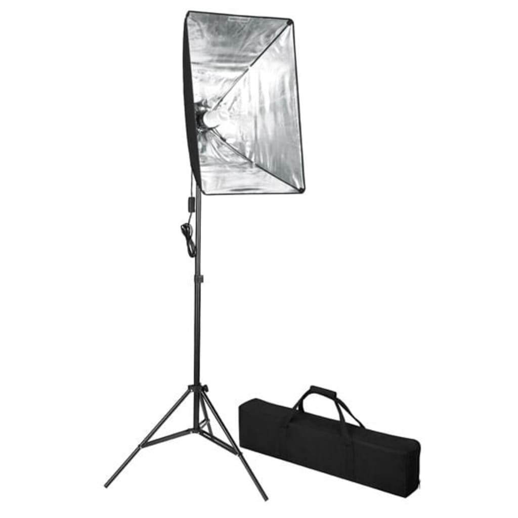 vidaXL Fotostudioset met softboxlampen en opnametafel