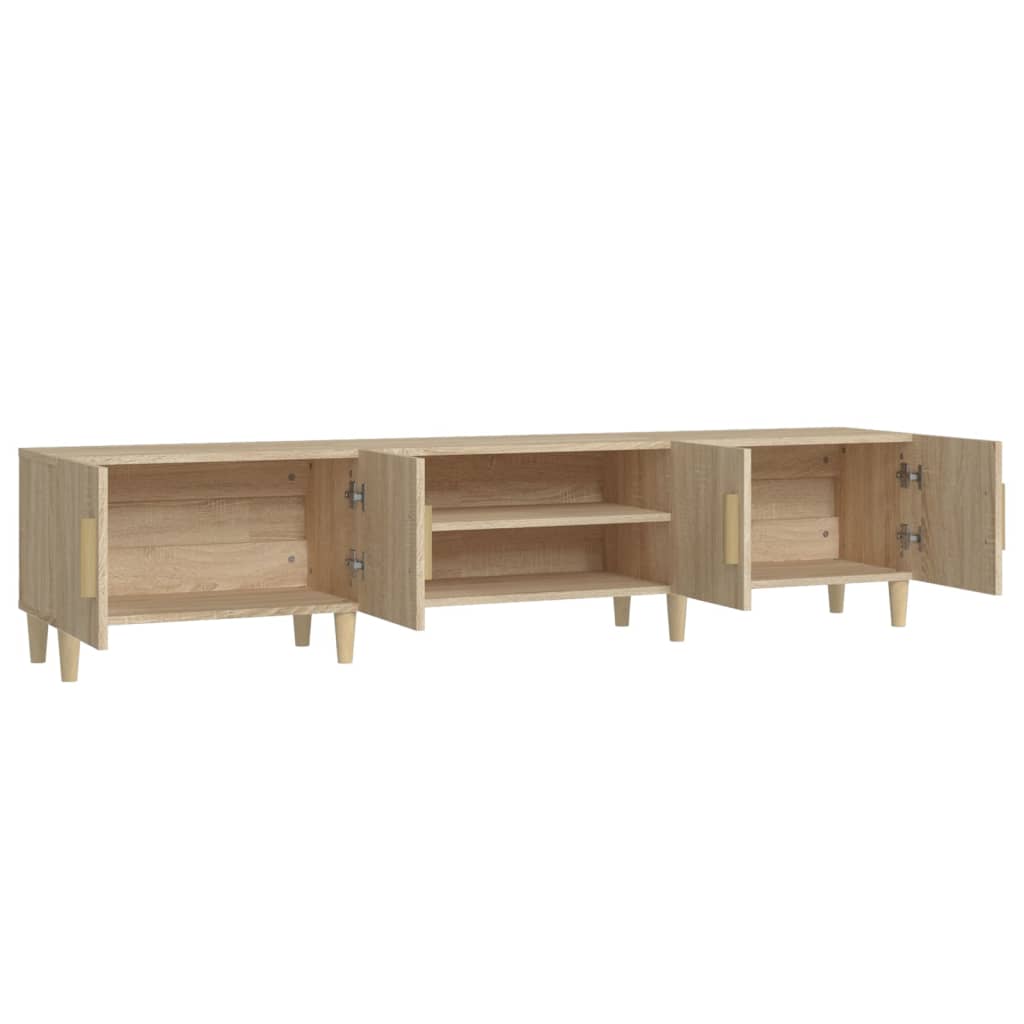 vidaXL Tv-meubel 180x31,5x40 cm bewerkt hout sonoma eikenkleurig