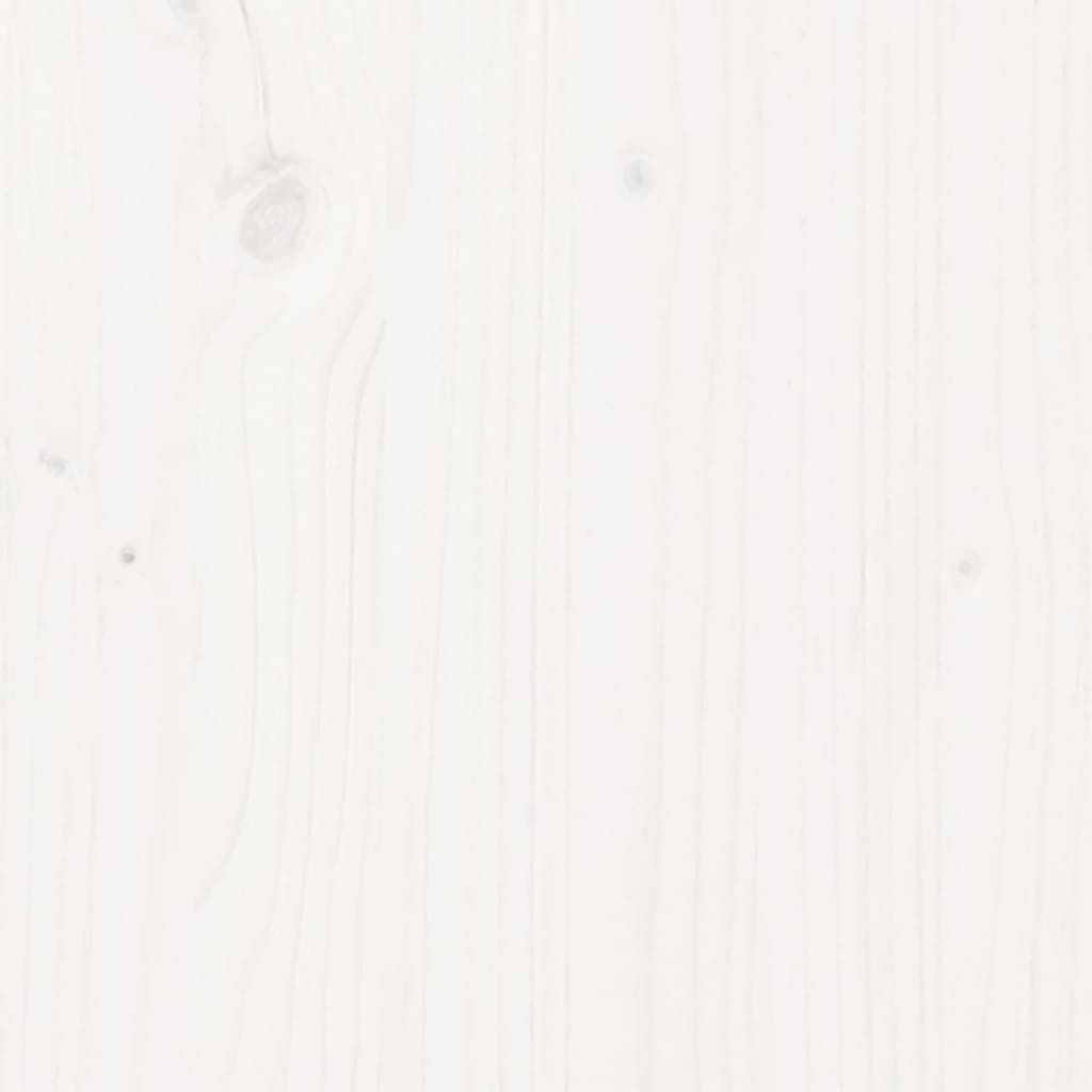 vidaXL Dressoir 111x34x60 cm massief grenenhout wit