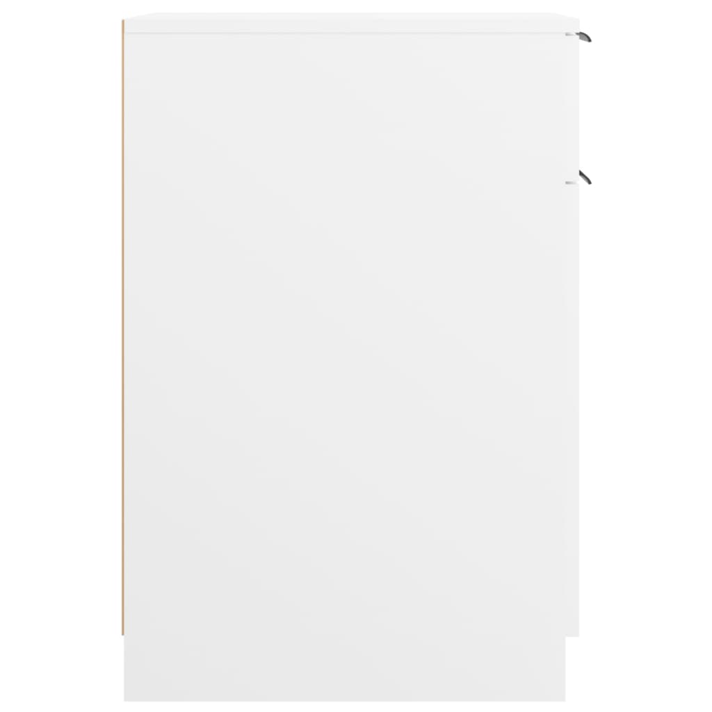 vidaXL Bureaukast 33,5x50x75 cm bewerkt hout wit