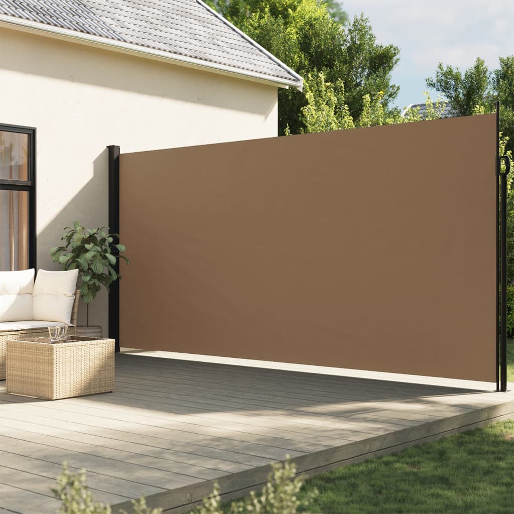 vidaXL Windscherm uittrekbaar 220x500 cm taupe