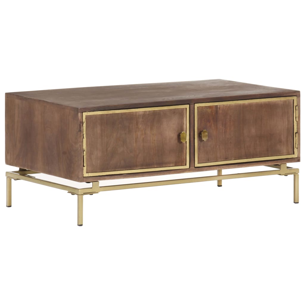 vidaXL Salontafel 90x50x40 cm massief mangohout