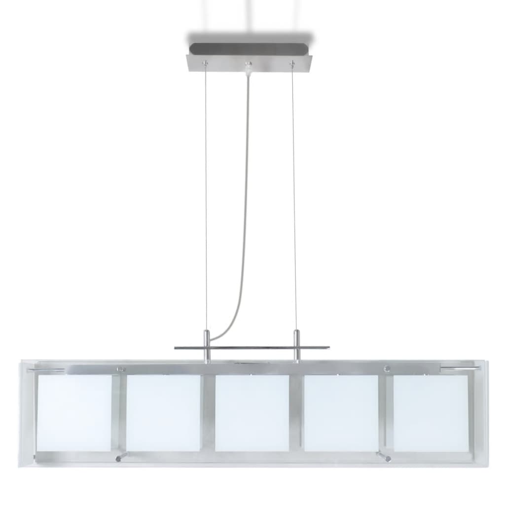 Eettafel glazen hanglamp (5 x E14)