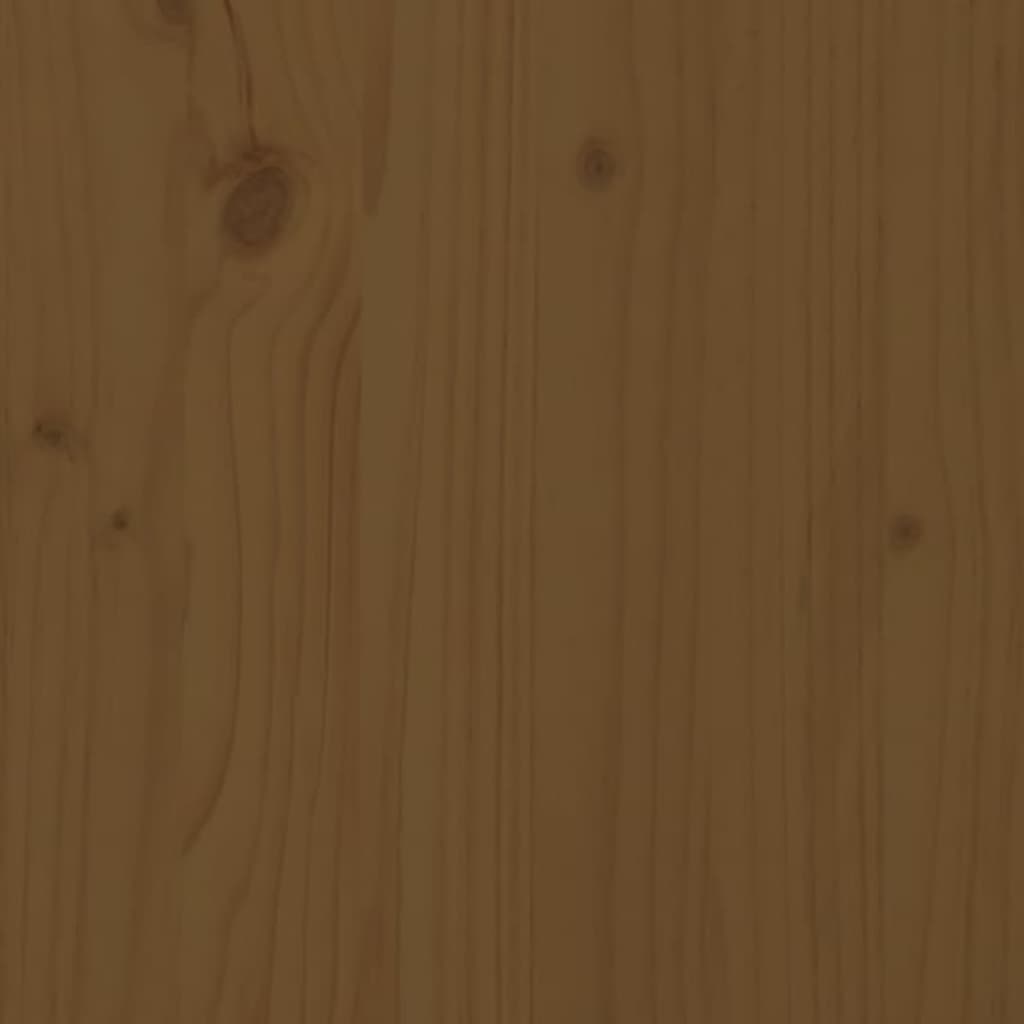 vidaXL Hoofdbord 80,5x4x100 cm massief grenenhout honingbruin