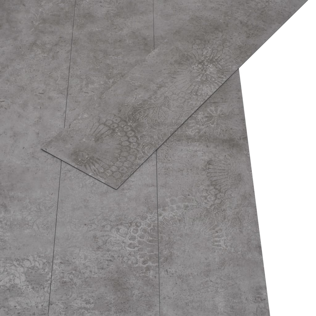 vidaXL Vloerplanken zelfklevend 5,21 m² 2 mm PVC betongrijs