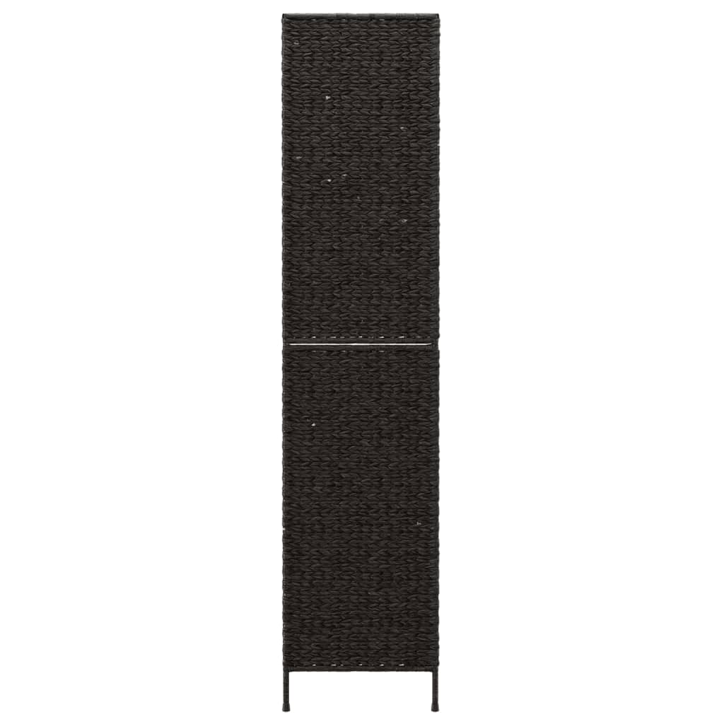 vidaXL Kamerscherm met 3 panelen 122x180 cm waterhyacint zwart