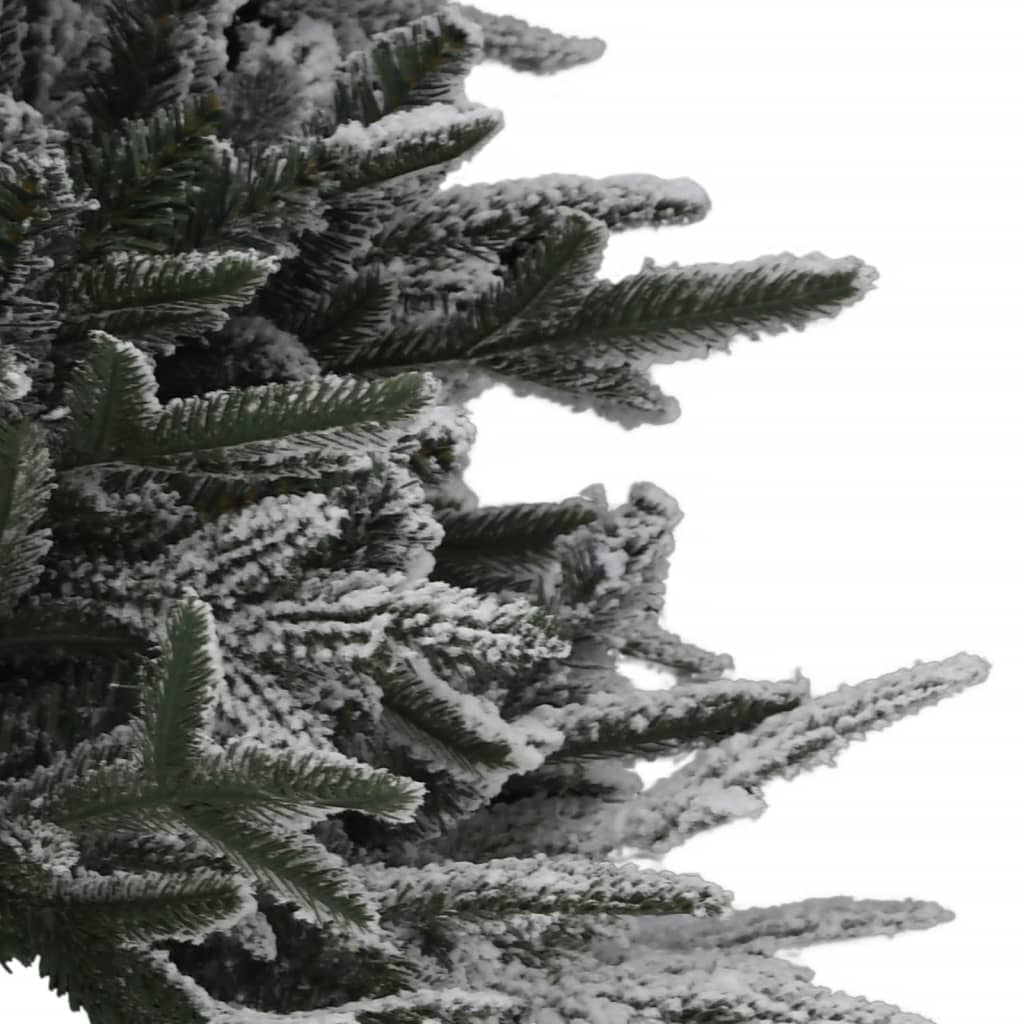 vidaXL Kunstkerstboom met verlichting en sneeuw 240 cm PVC en PE
