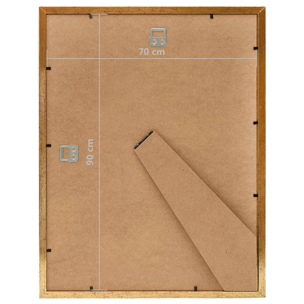 vidaXL Fotolijsten 5 st voor wand of tafel 70x90 cm MDF goudkleurig