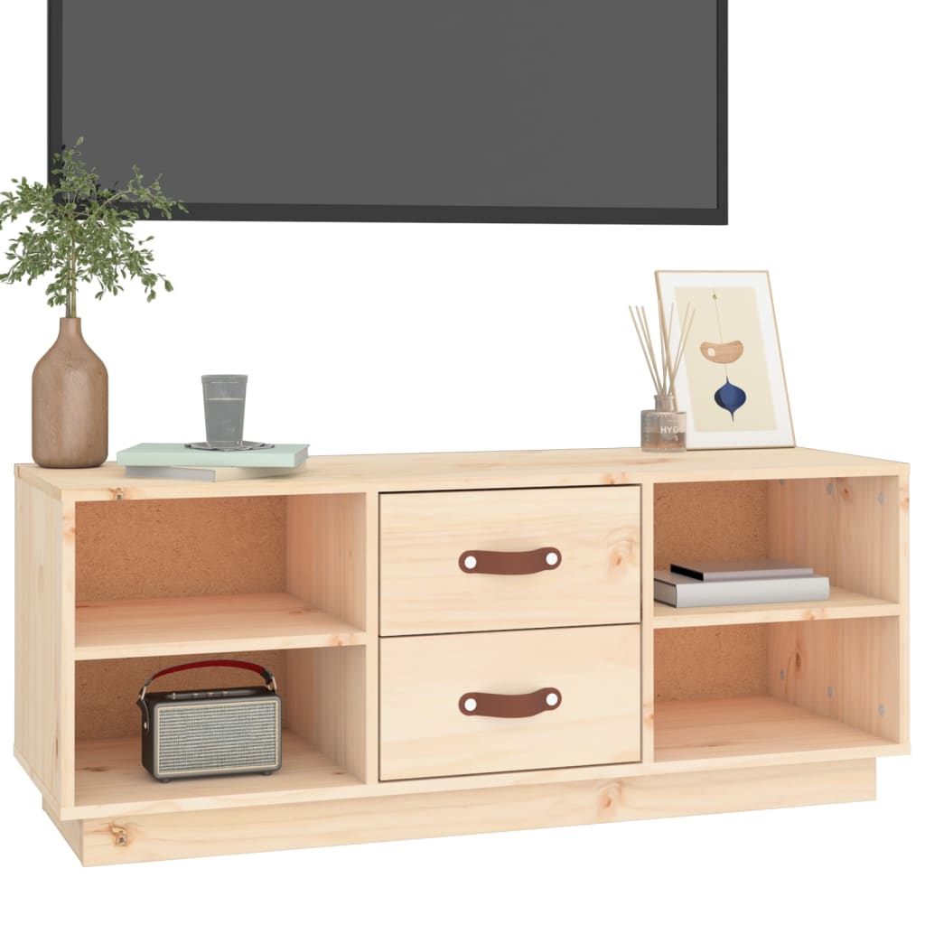 vidaXL Tv-meubel 100x34x40 cm massief grenenhout