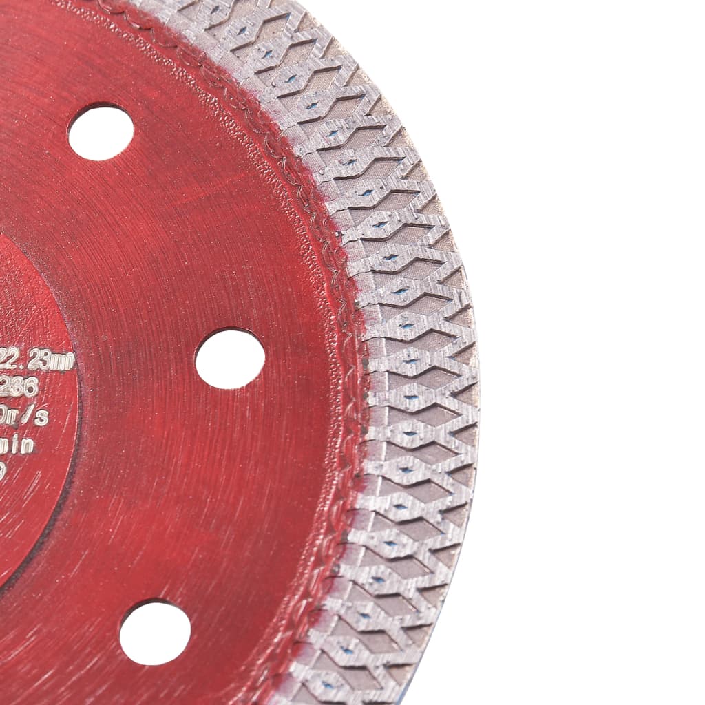 vidaXL Diamantzaagblad met gaten 115 mm staal