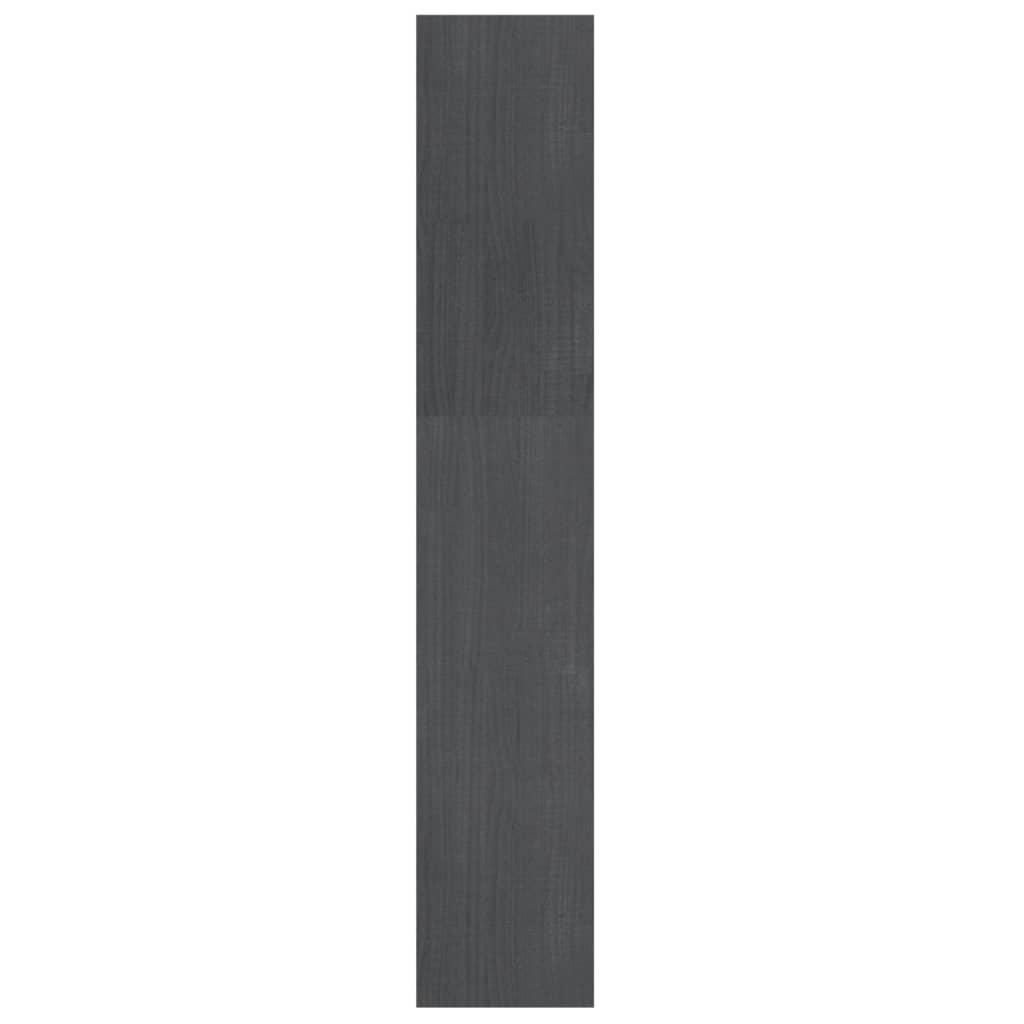vidaXL Boekenkast/kamerscherm 100x30x167,5 cm massief grenenhout grijs