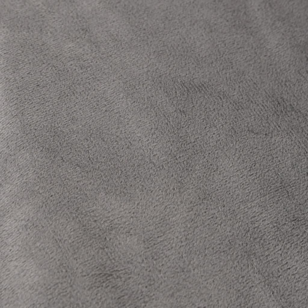 vidaXL Verzwaringsdeken met hoes 138x200 cm 10 kg stof grijs