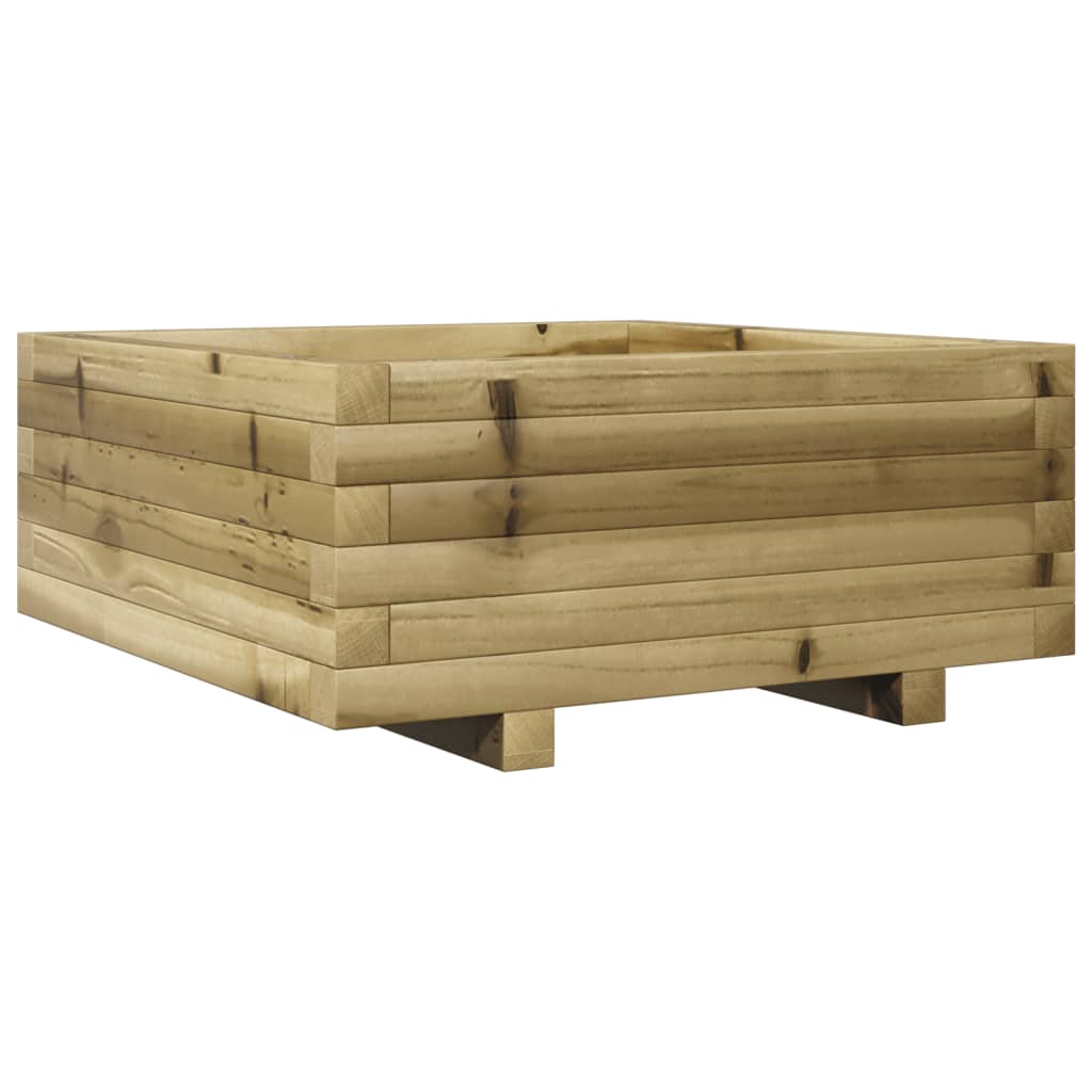 vidaXL Plantenbak 60x60x26,5 cm geïmpregneerd grenenhout