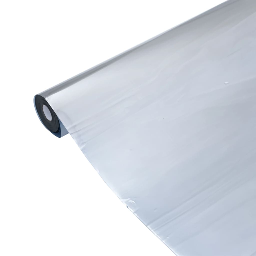 vidaXL Zonnefolie statisch reflecterend 90x500 cm PVC zilverkleurig