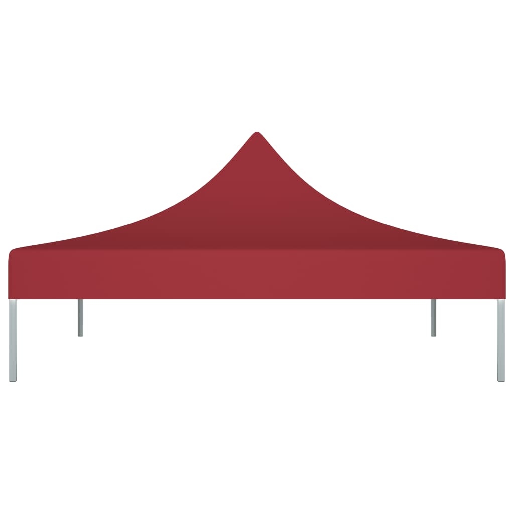 vidaXL Partytentdak 270 g/m² 2x2 m bordeauxrood