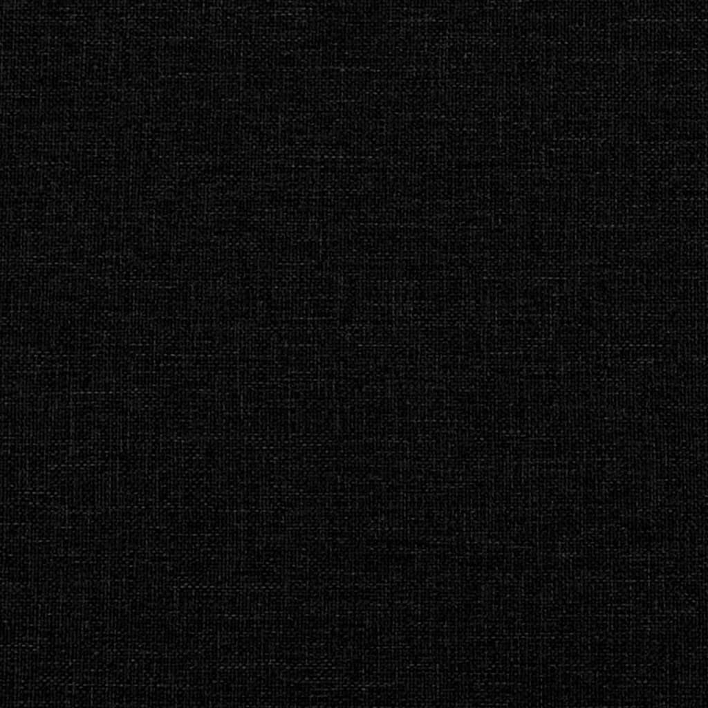 vidaXL 4-delige Loungeset met kussens stof zwart