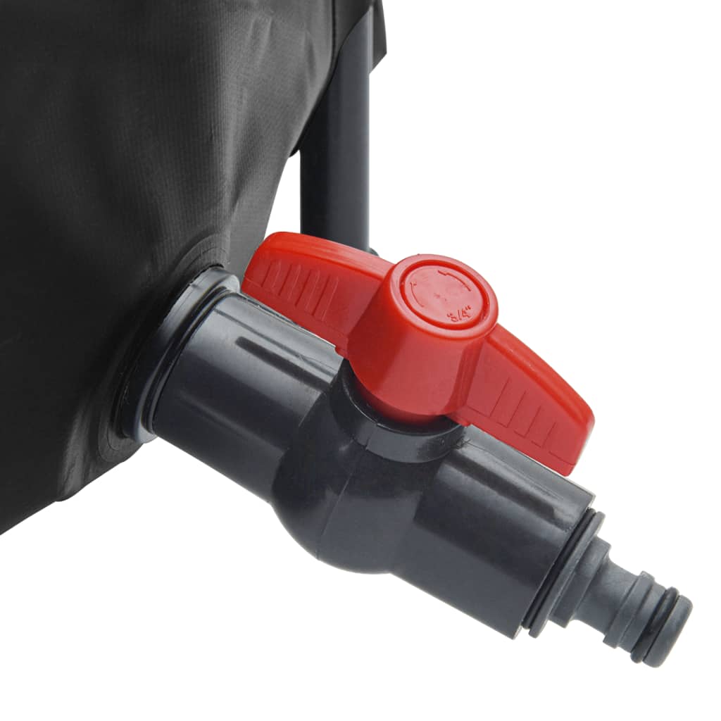 vidaXL Watertank met kraan opvouwbaar 1500 L PVC, jerrycan met