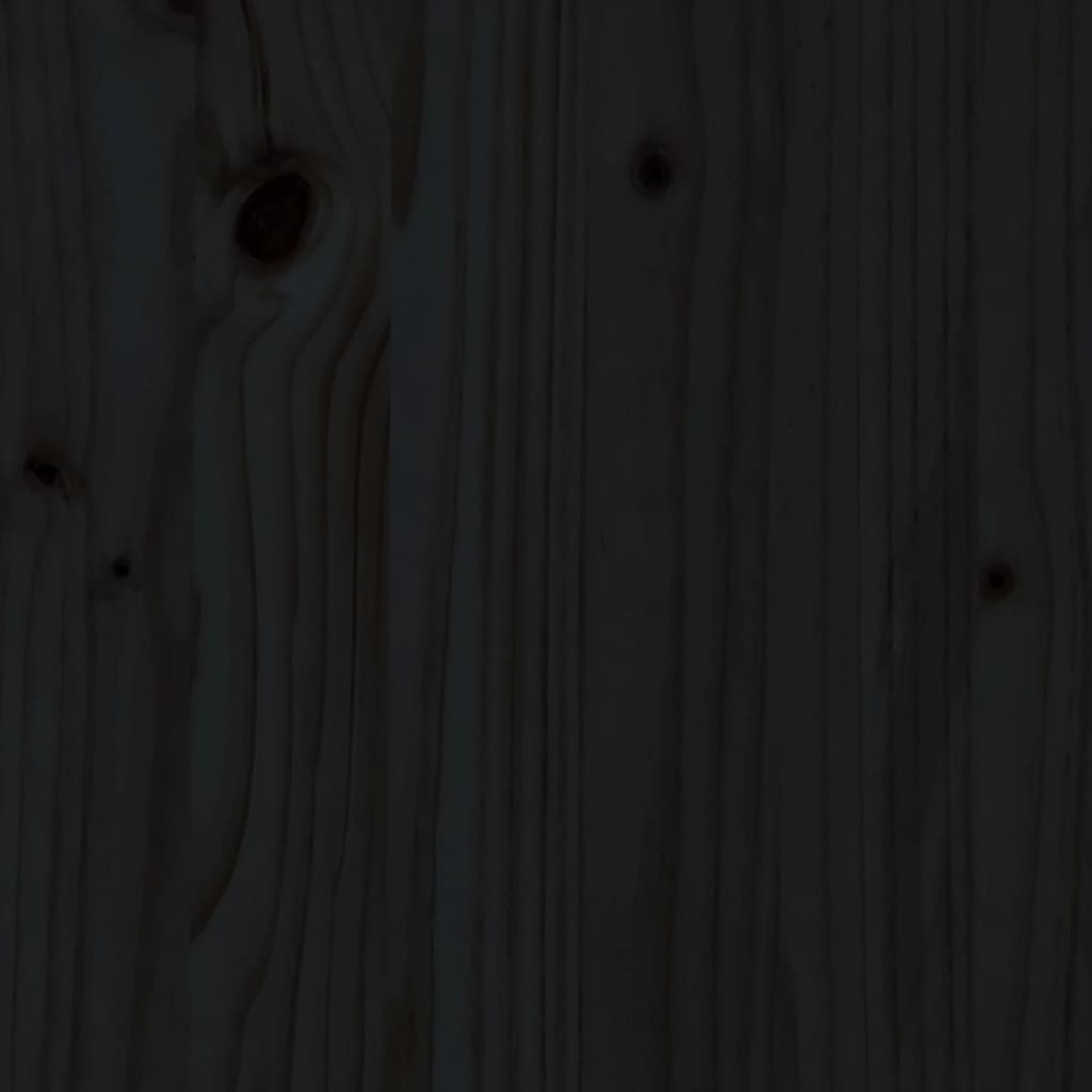 vidaXL Ligbed 199,5x60x74 cm massief grenenhout zwart