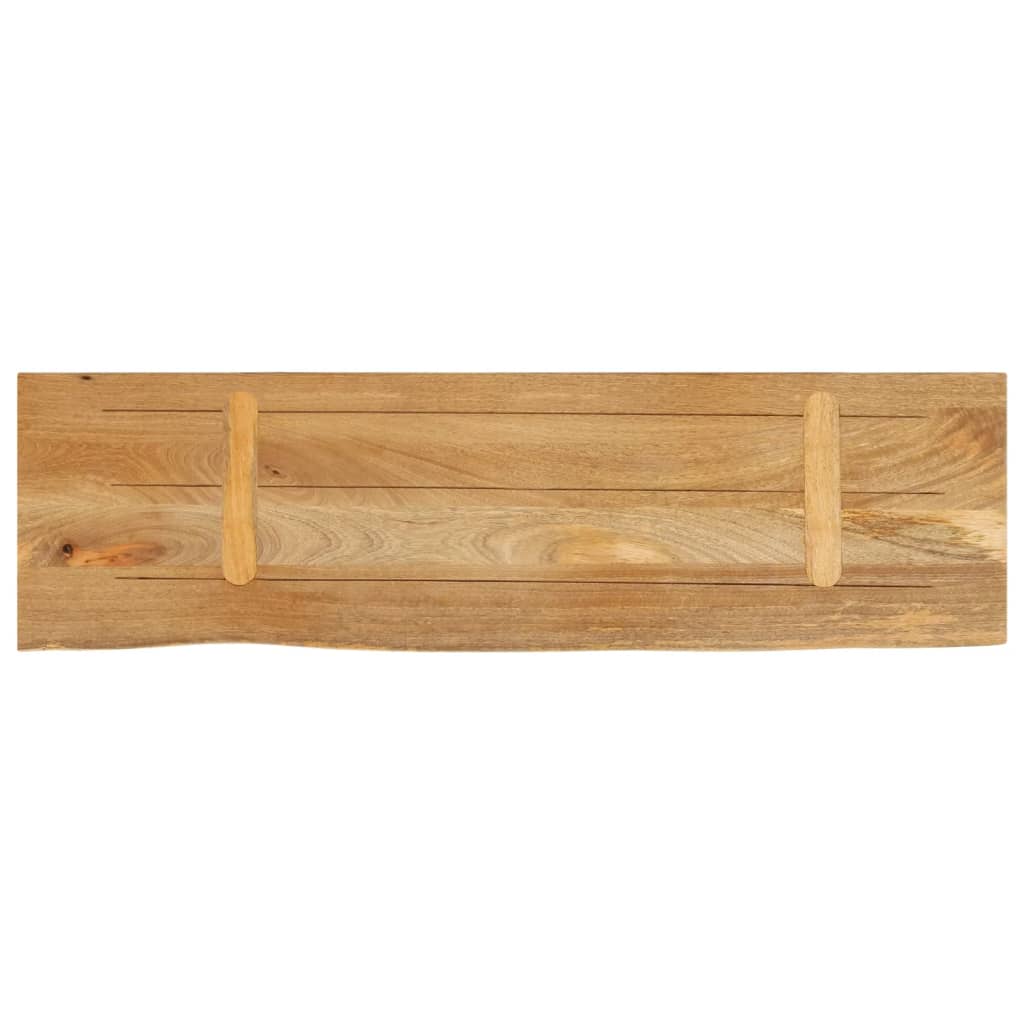 vidaXL Tafelblad met natuurlijke rand 100x40x2,5 cm massief mangohout