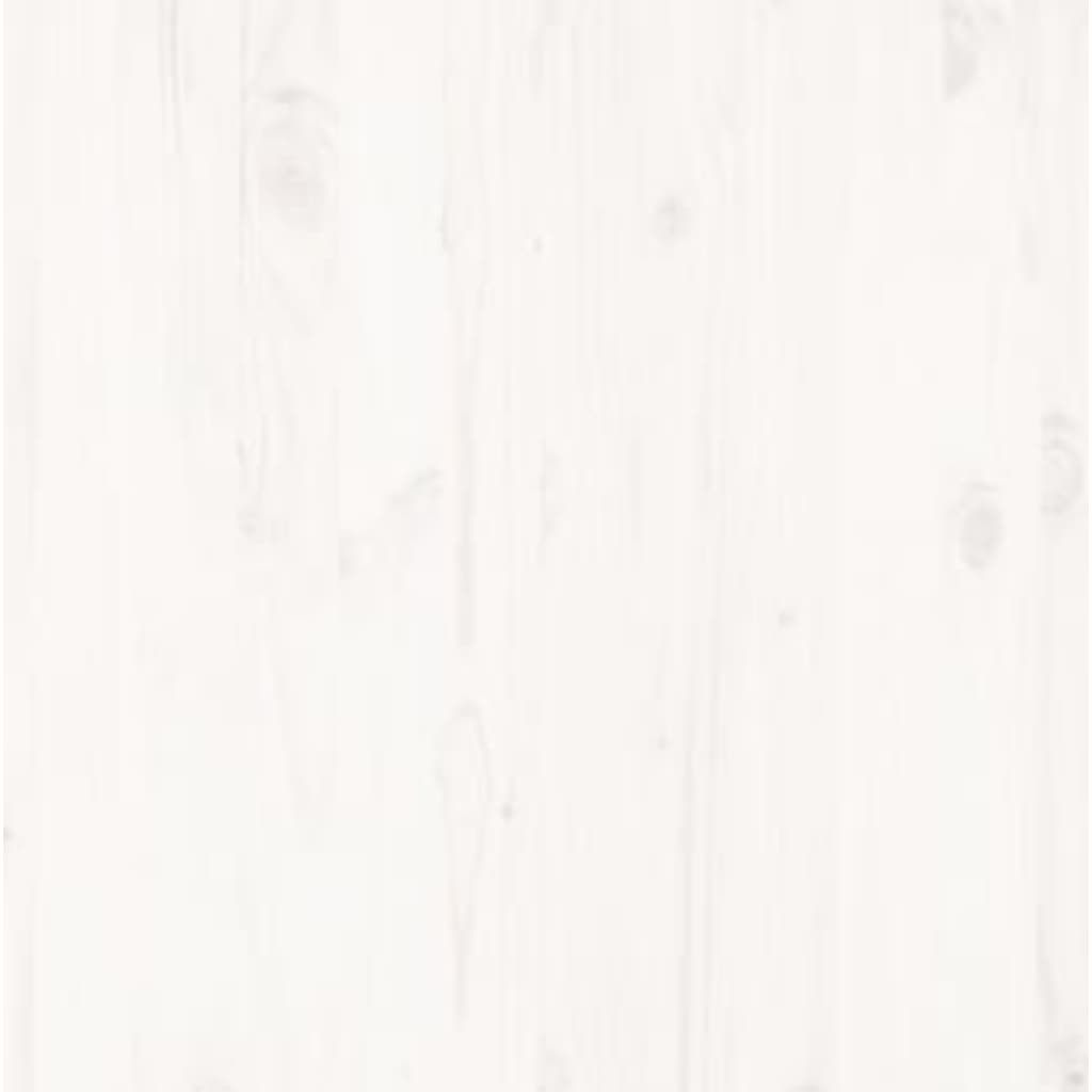 vidaXL Bedframe massief hout wit 120x190 cm