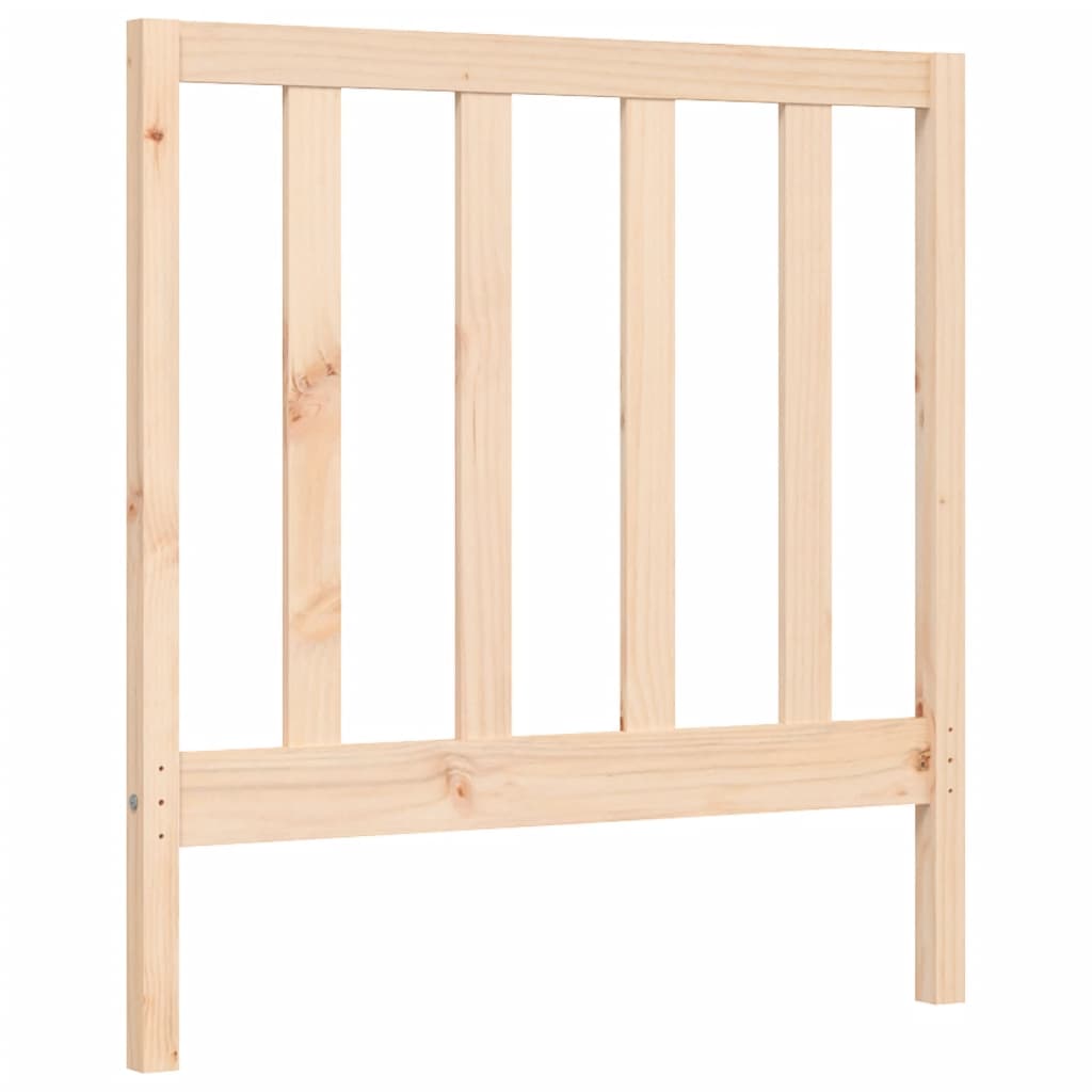 vidaXL Bedframe met hoofdbord massief hout