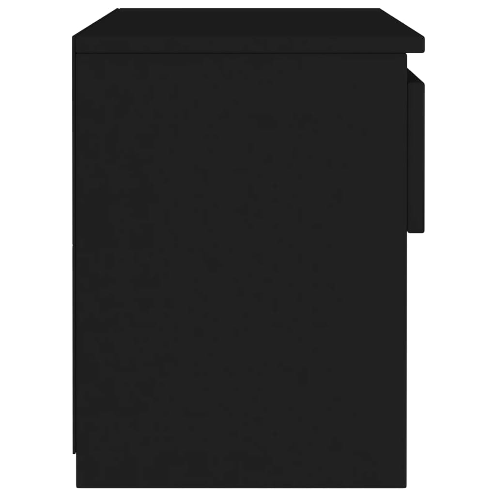 vidaXL Nachtkastje 40x30x39 cm spaanplaat zwart