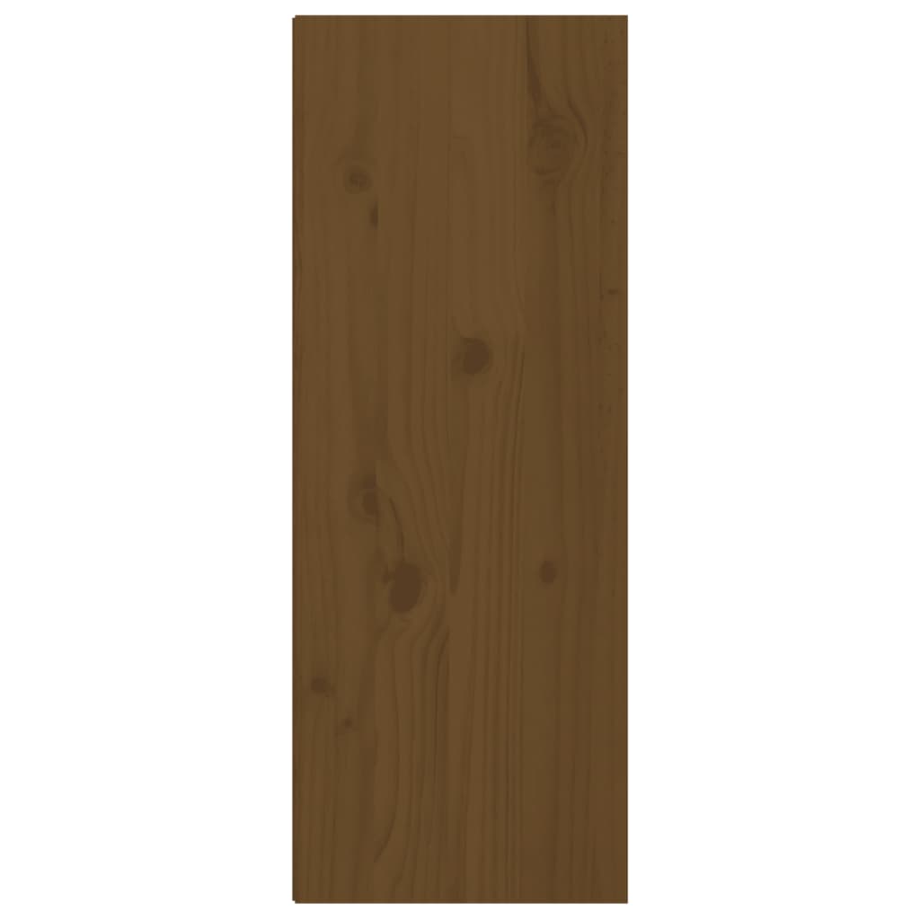 vidaXL Wandkasten 2 st 30x30x80 cm massief grenenhout honingbruin
