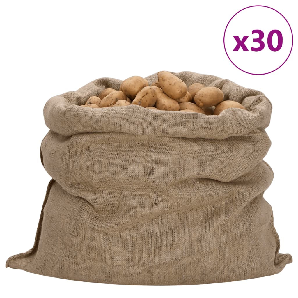 vidaXL Jutezakken 30 stuks 340 g/m² 100x110 cm 100% jute