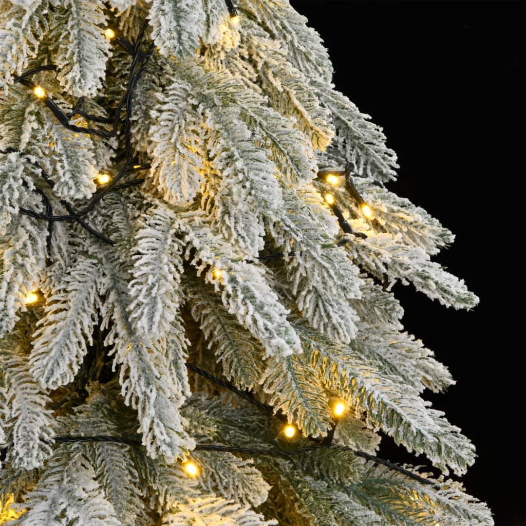 vidaXL Kunstkerstboom met 300 LED's en sneeuw 210 cm