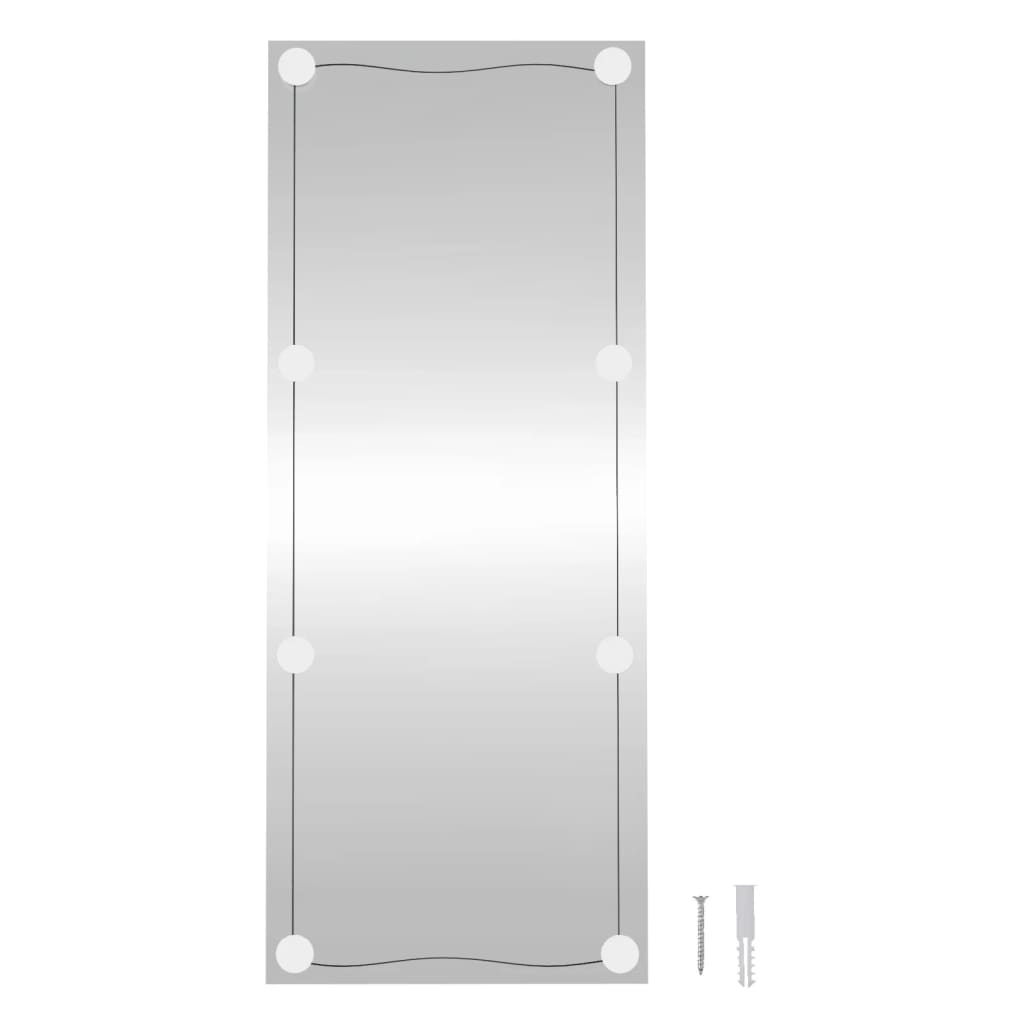 vidaXL Wandspiegel met LED's rechthoekig 40x100 cm glas