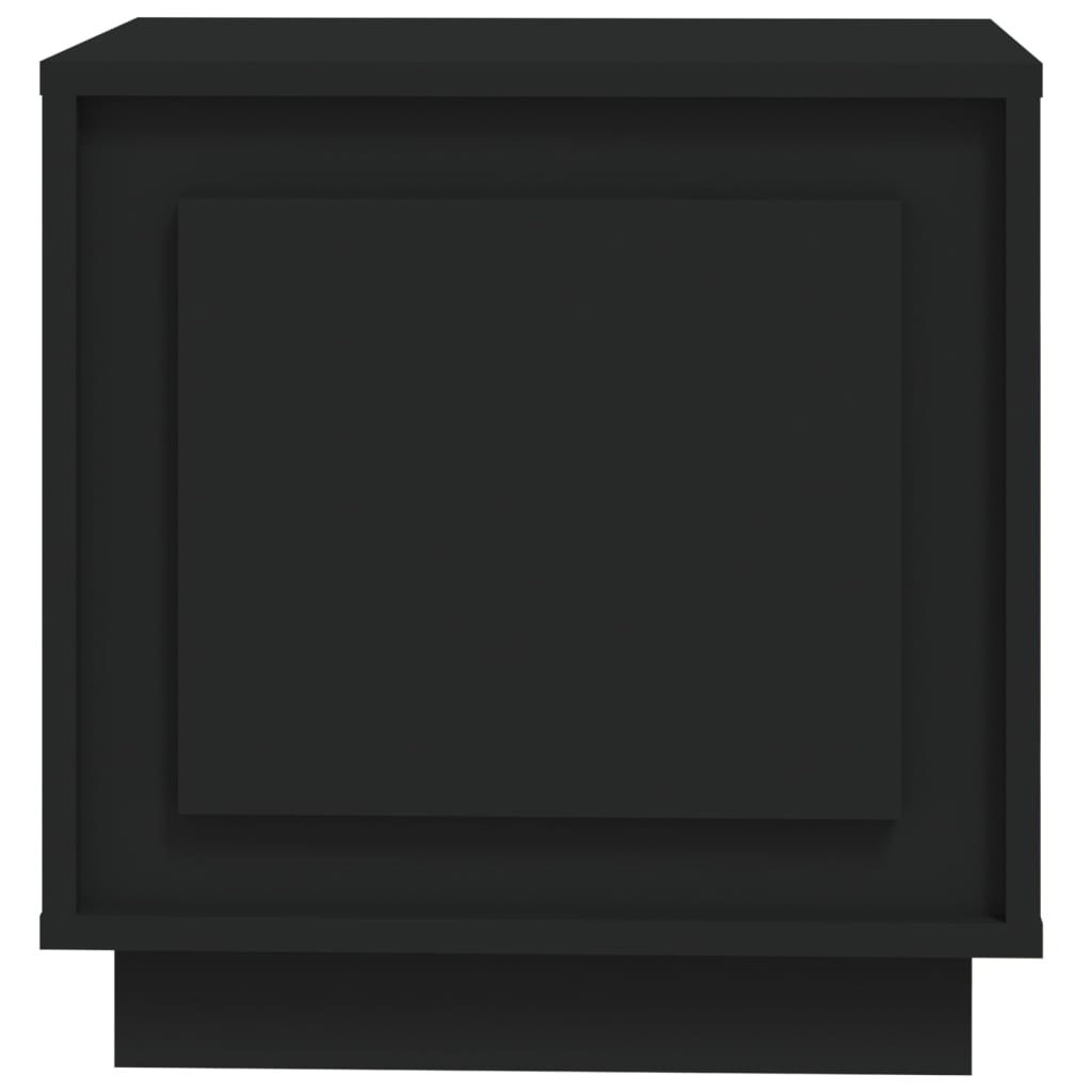 vidaXL Nachtkastjes 2 st 44x35x45 cm bewerkt hout zwart
