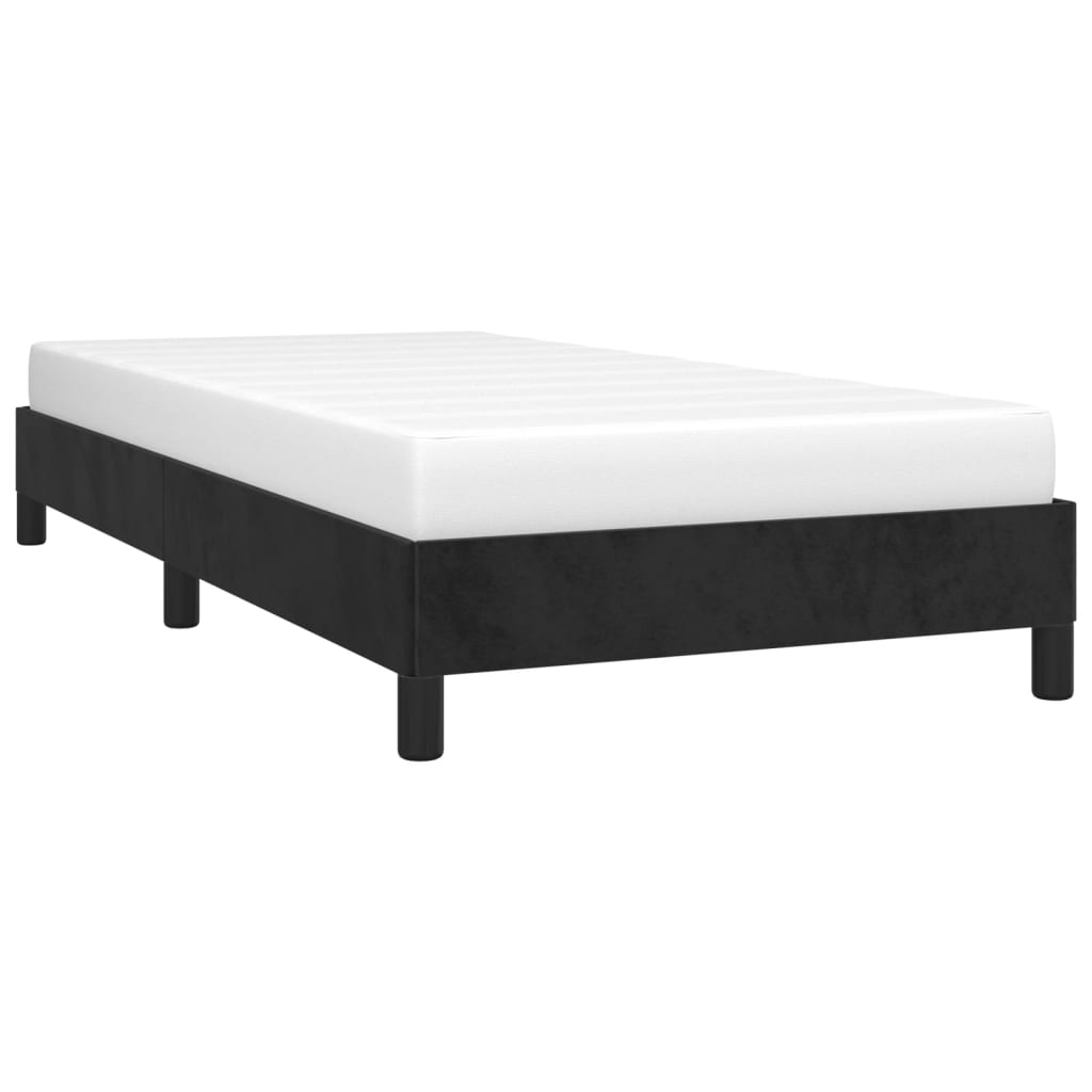 vidaXL Bedframe fluweel zwart 90x200 cm