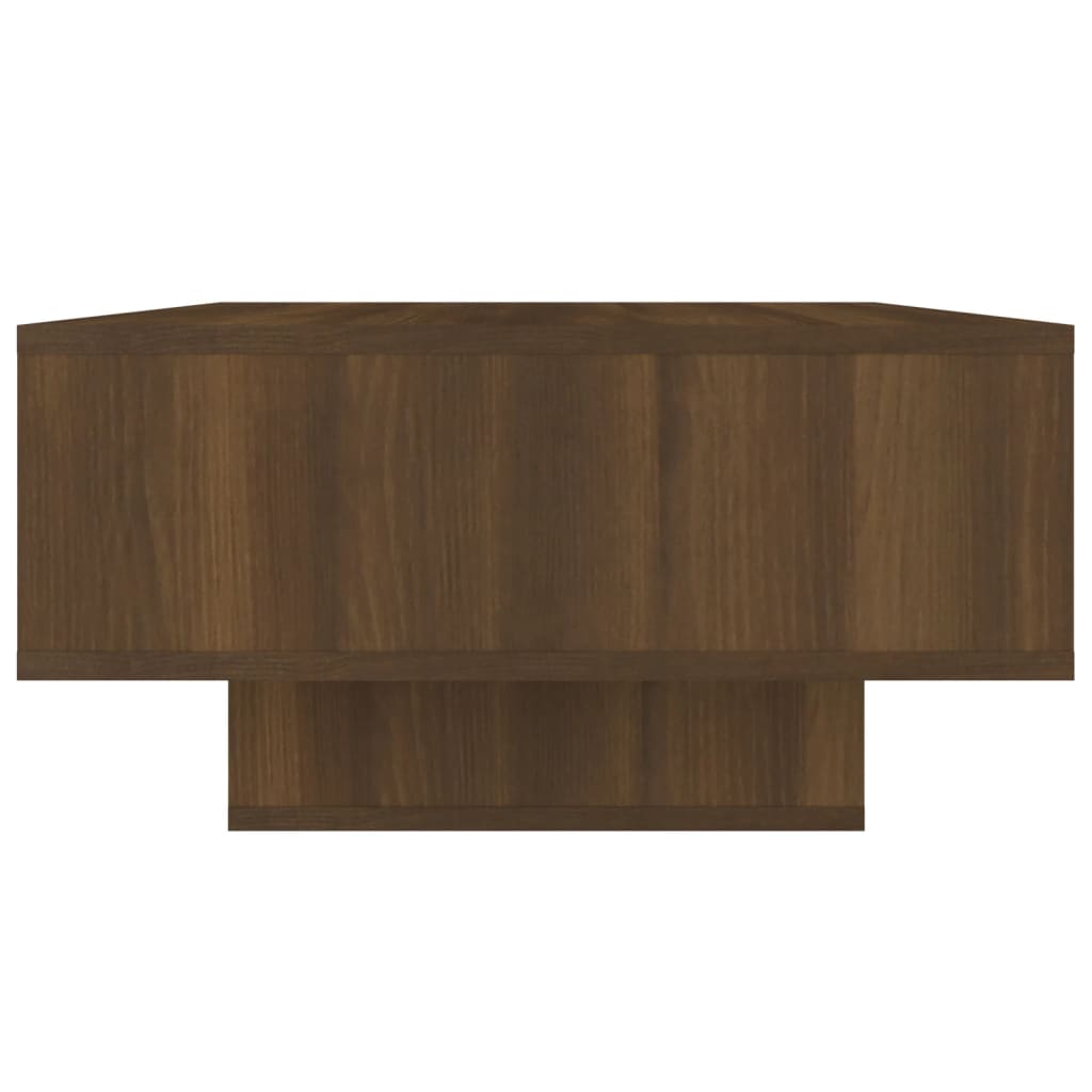 vidaXL Salontafel 105x55x32 cm bewerkt hout bruineikenkleurig