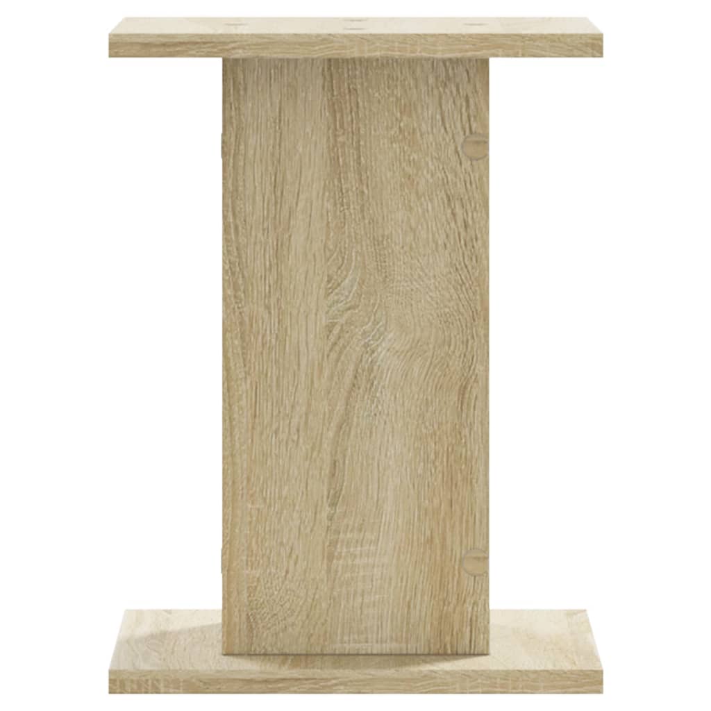 vidaXL Speakerstandaards 2 st 30x30x40 cm bewerkt hout sonoma eiken