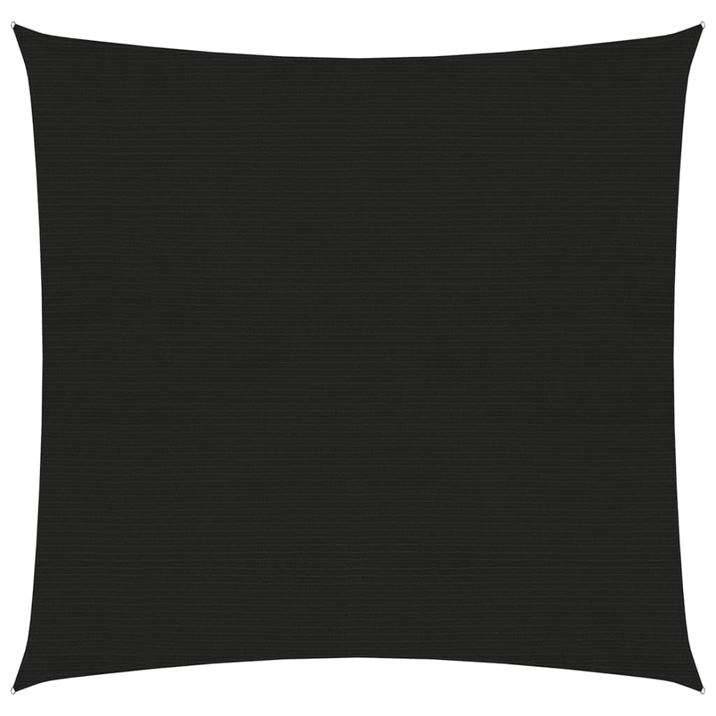 vidaXL Zonnezeil 160 g/m² 2,5x2,5 m HDPE zwart