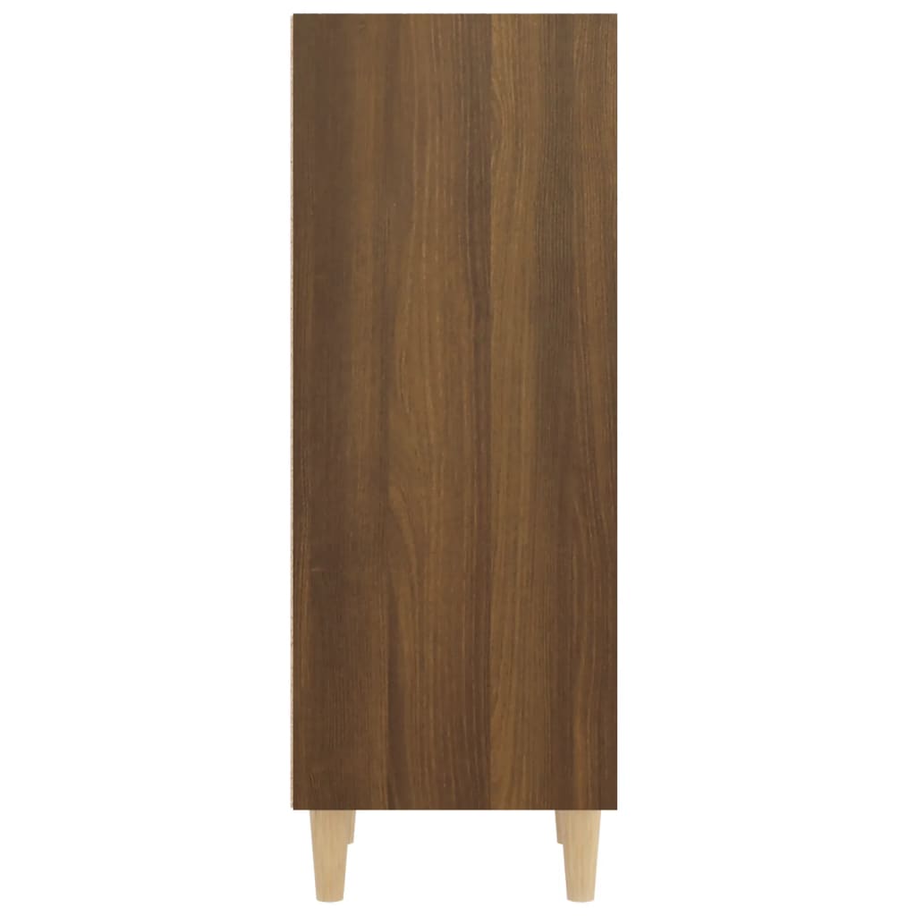 vidaXL Dressoir 34,5x32,5x90 cm bewerkt hout bruin eikenkleur