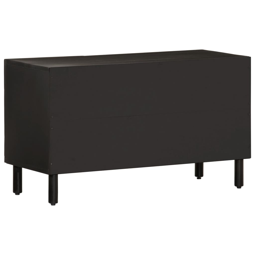 vidaXL Tv-meubel 80x31x46 cm massief mangohout zwart