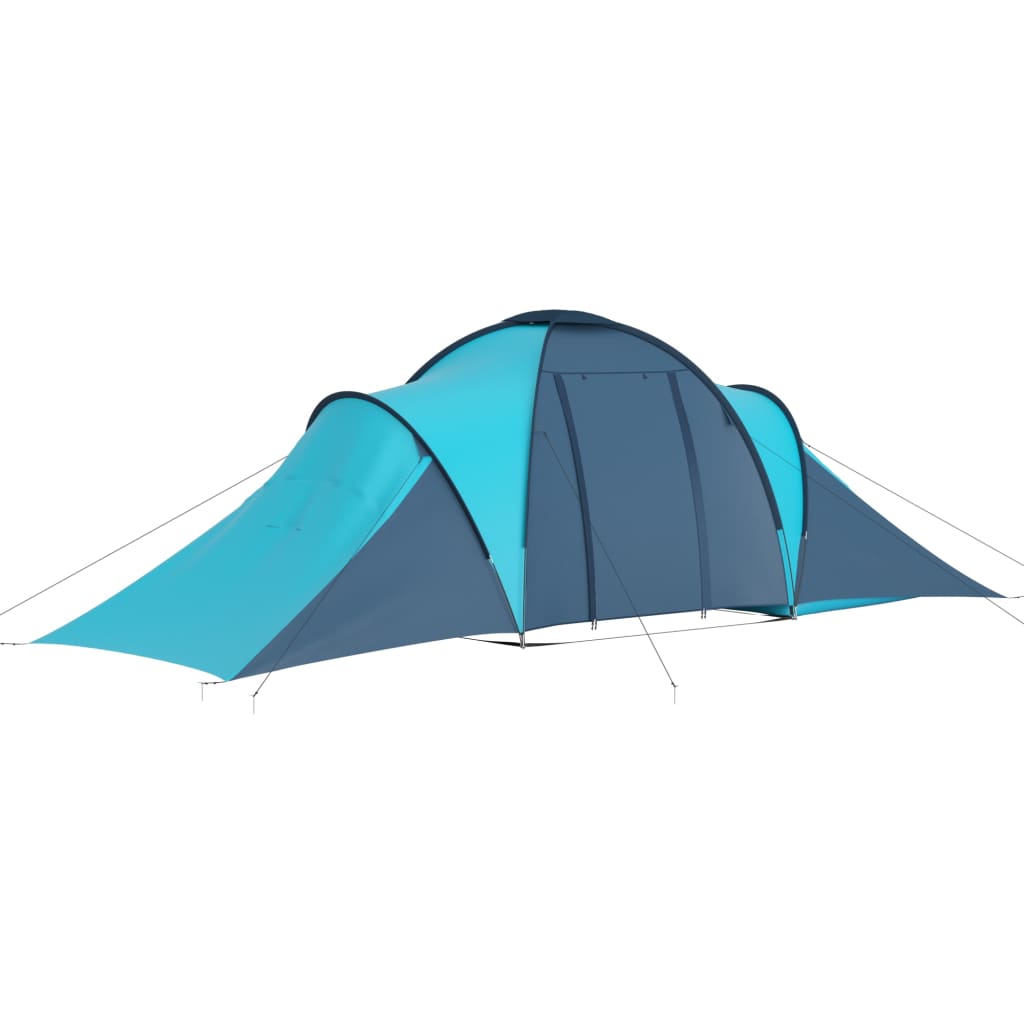 vidaXL Tent 6-persoons blauw en lichtblauw