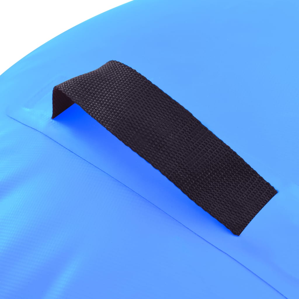 vidaXL Gymnastiekrol met pomp opblaasbaar 100x60 cm PVC blauw