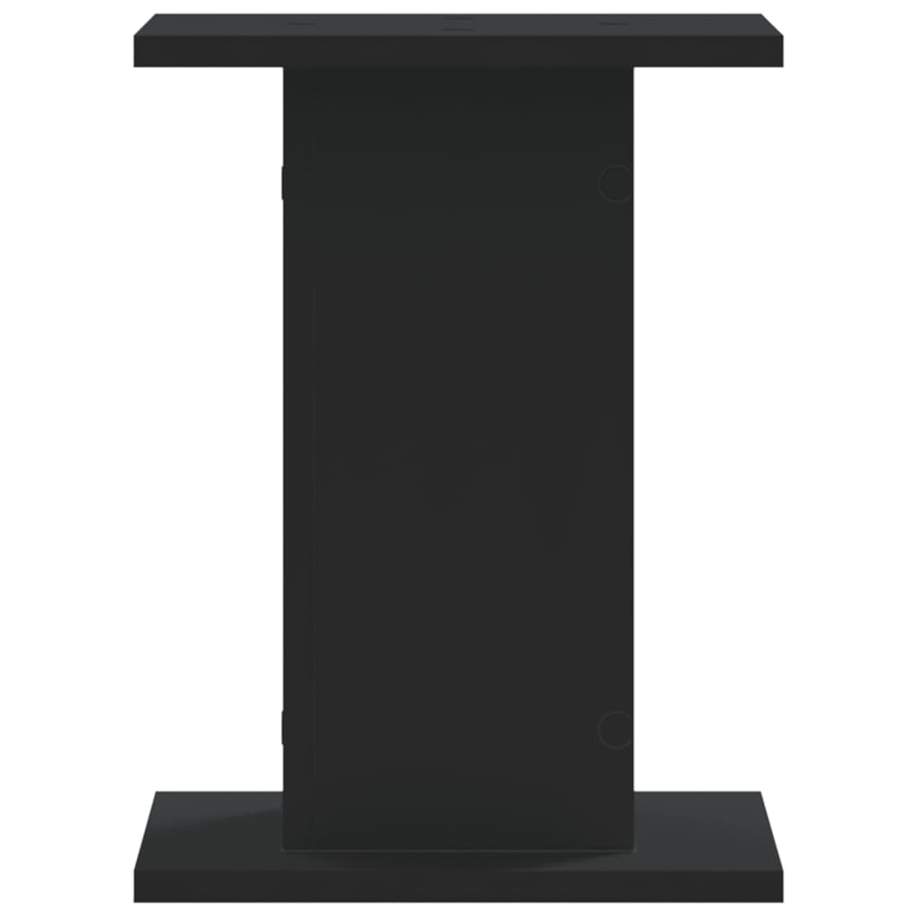 vidaXL Speakerstandaards 2 st 30x30x40 cm bewerkt hout zwart