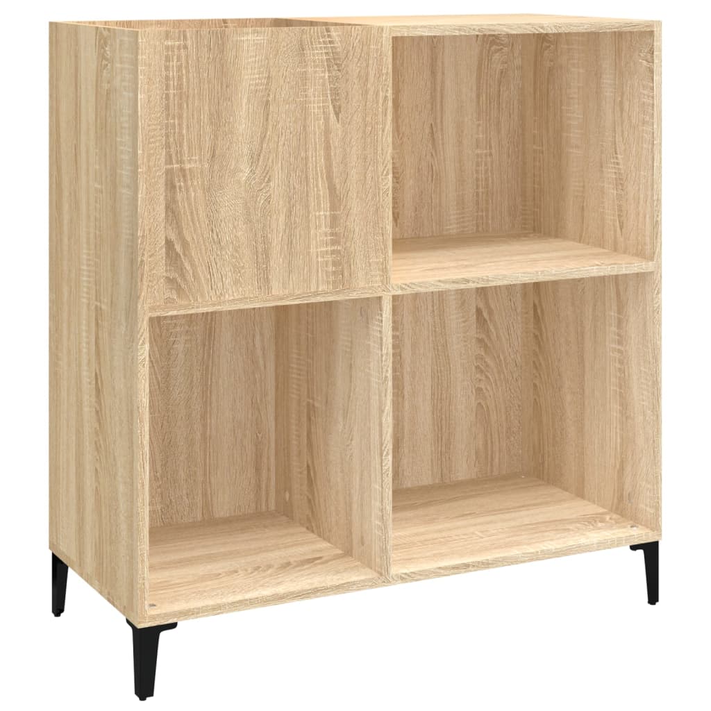 VidaXL Platenkast 84 5x38x89 Cm Bewerkt Hout Sonoma Eikenkleurig Online 