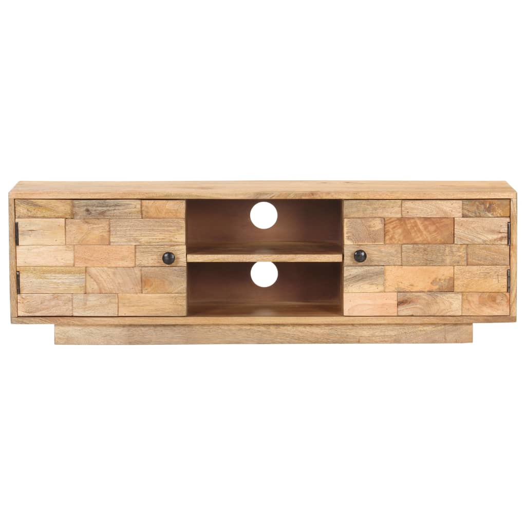 vidaXL Tv-meubel 116x30x35 cm massief mangohout