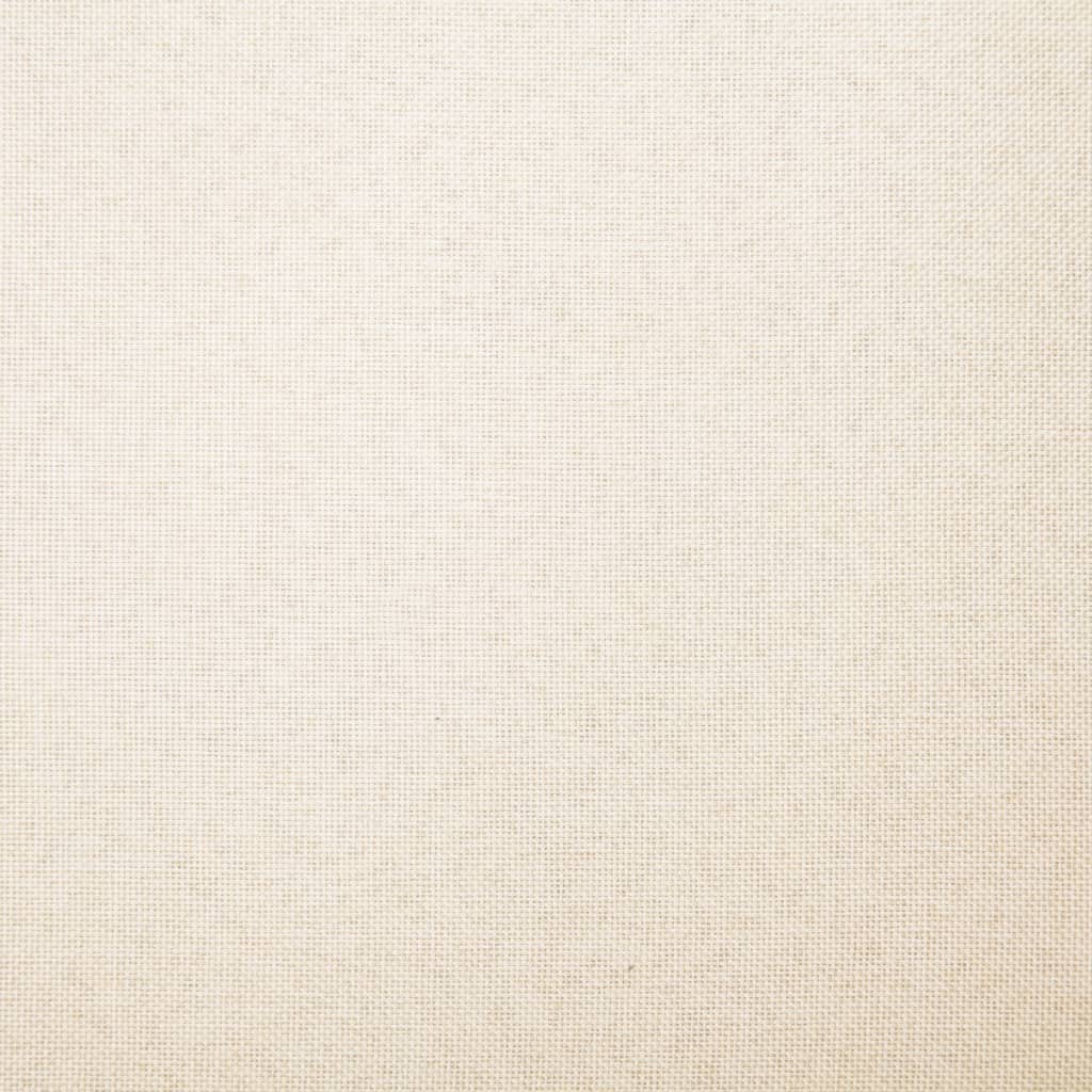 vidaXL Bankje 139,5 cm polyester crème