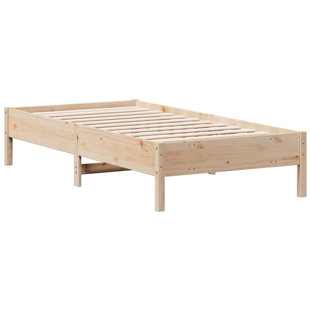 vidaXL Bedframe zonder matras massief grenenhout 75x190 cm