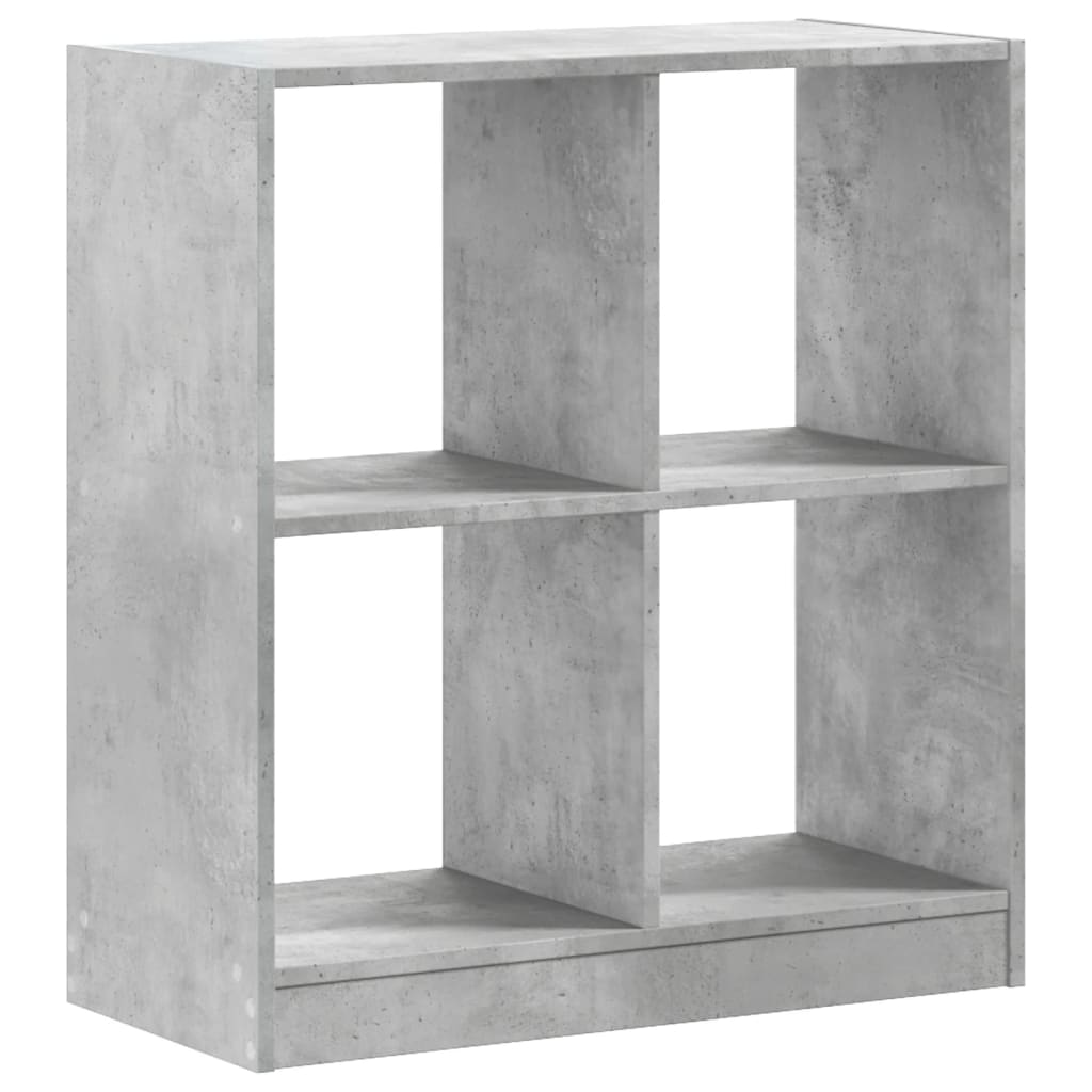 vidaXL Boekenkast 68,5x32x75 cm bewerkt hout betongrijs