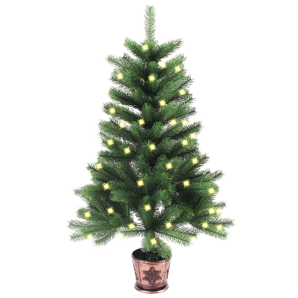 vidaXL Kunstkerstboom met verlichting 65 cm groen