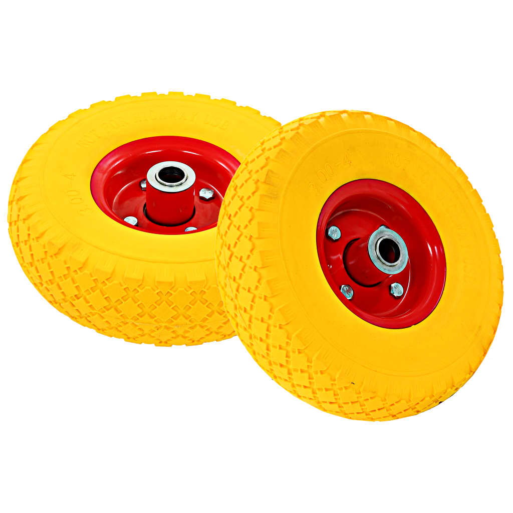 vidaXL Steekwagenwielen 4 st 3,00-4 (245x82) rubber